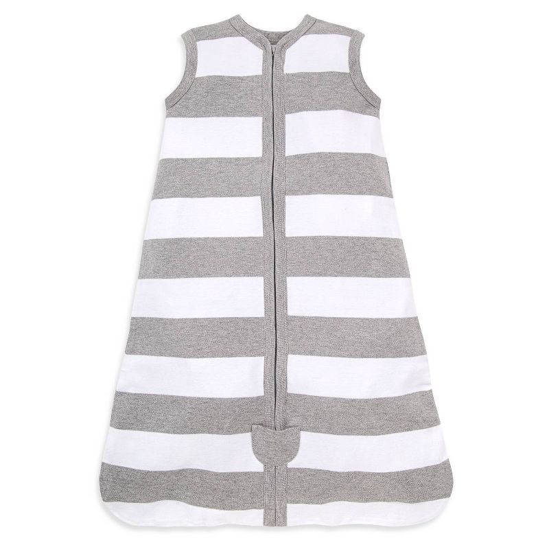 Burt's Bees Baby&#174; Beekeeper&#153; Wearable Blanket Organic Cotton - Rugby Stripes - Gray, 1 of 6
