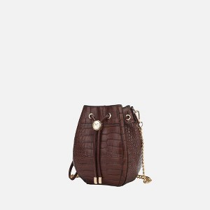 MKF Collection Cassidy Crocodile Embossed Women’s Hobo Bucket Bag by Mia K - 1 of 4