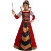 HalloweenCostumes.com Premium Queen of Hearts Girl's Costume Dress - 3 of 4