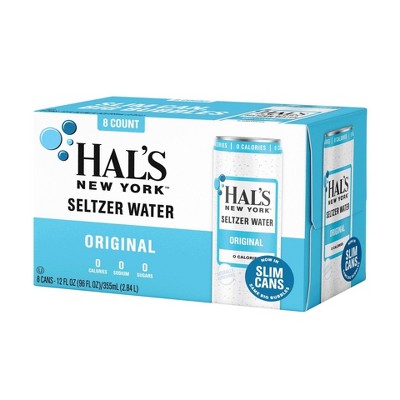 Hal's New York Original Seltzer Sparkling Water - 8pk/12 fl oz