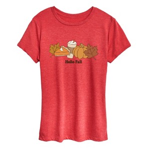 Women's - Instant Message - Hello Fall Women's Short Sleeve Graphic T-Shirt Short Sleeve Graphic T-Shirt - 1 of 4