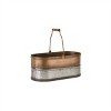 Oval Metal Bucket with Handle (Set of 2) - 2 of 3