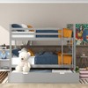 Whisen Full over Full Bunk Bed with Twin Size Trundle and Ladder - 2 of 4