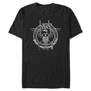 Mens Lamb of God Pure American Metal Bird T Shirt - 1 of 3