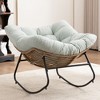 Lyngins Modern Indoor Leisure Rocking Chair with Thicken Seat Cushion,Comfy Accent Reclining Chair for Living Room,Nursery - 2 of 4