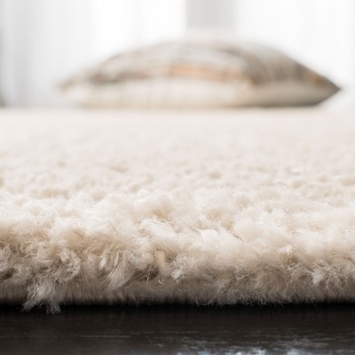 August Shag 900 AUG900 Power Loomed Indoor Area Rug - Beige - 5'3"x5'3" - Safavieh