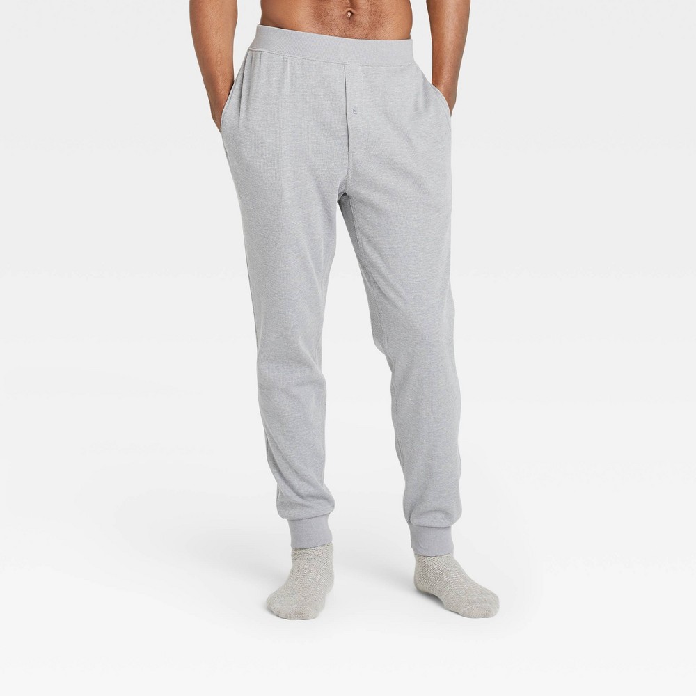 Men's Thermal Knit Jogger Pajama Pants - Goodfellow & Co Gray M