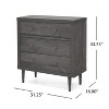 NicBex 3 Drawer Dresser for Bedroom,Modern Chest of Drawers with Rubberwood Legs for Living Room,Office,Entry and Hallway - 3 of 4