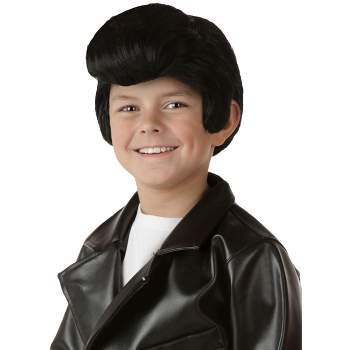 HalloweenCostumes.com One Size Fits Most  Boy  Grease Boy's Danny Wig, Black