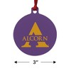 Alcorn Primary Logo Aluminum Holiday Christmas Tree Ornament - 3 of 4
