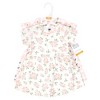 Hudson Baby Infant Girls Cotton Dresses, Soft Pink Sage Rose - 2 of 4