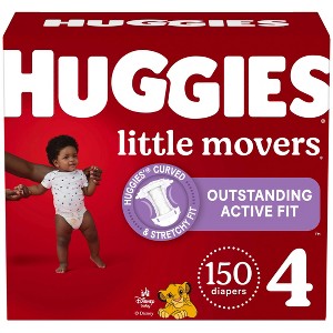 Huggies Little Movers Baby Disposable Diapers - (Select Size and Count) - 1 of 4
