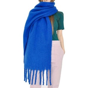 Zuppad Women Cashmere Feel Scarf, Soft Warm Winter Scarf for Cold Weather, Christmas Blanket Scarves Pashmina Shawl Wrap - 1 of 4