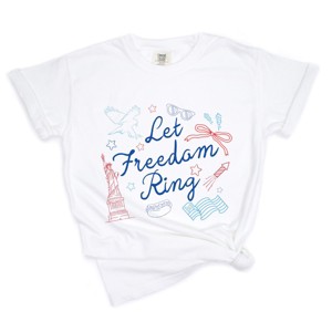 Simply Sage Market Let Freedom Ring Icons Garment Dyed Tee - 1 of 4