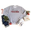 Simply Sage Market Women's Graphic Sweatshirt Merry Teacher Buffalo Plaid - 2 of 2