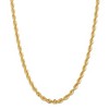Black Bow Jewelry Men's 6mm, 14k Yellow Gold Handmade Solid Rope Chain Necklace - 3 of 4