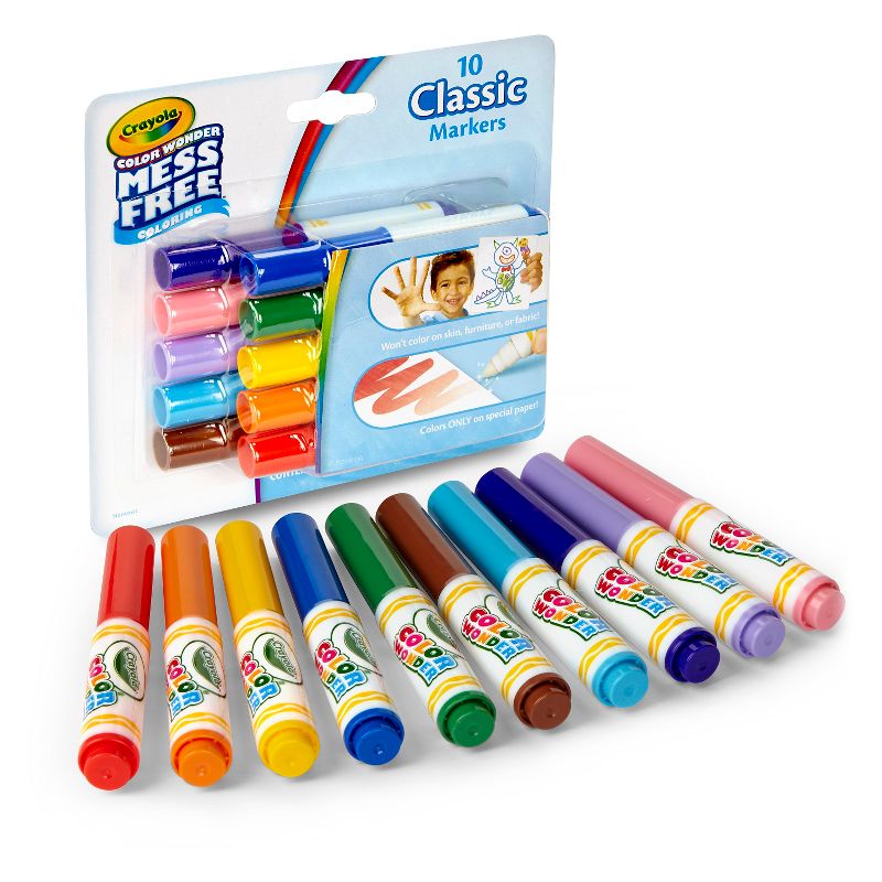 Crayola Color Wonder Markers - 10 Classic Colors, 3 of 10