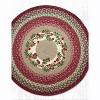 Earth Rugs RP-390 Cranberries Round Tread – 27"x27" Braided Jute Rug - 3 of 3