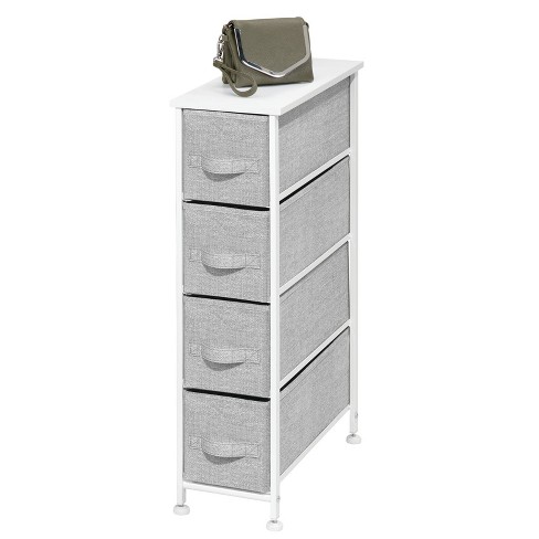 Mdesign Narrow Dresser Storage Organizer Tower, 4 Drawers : Target