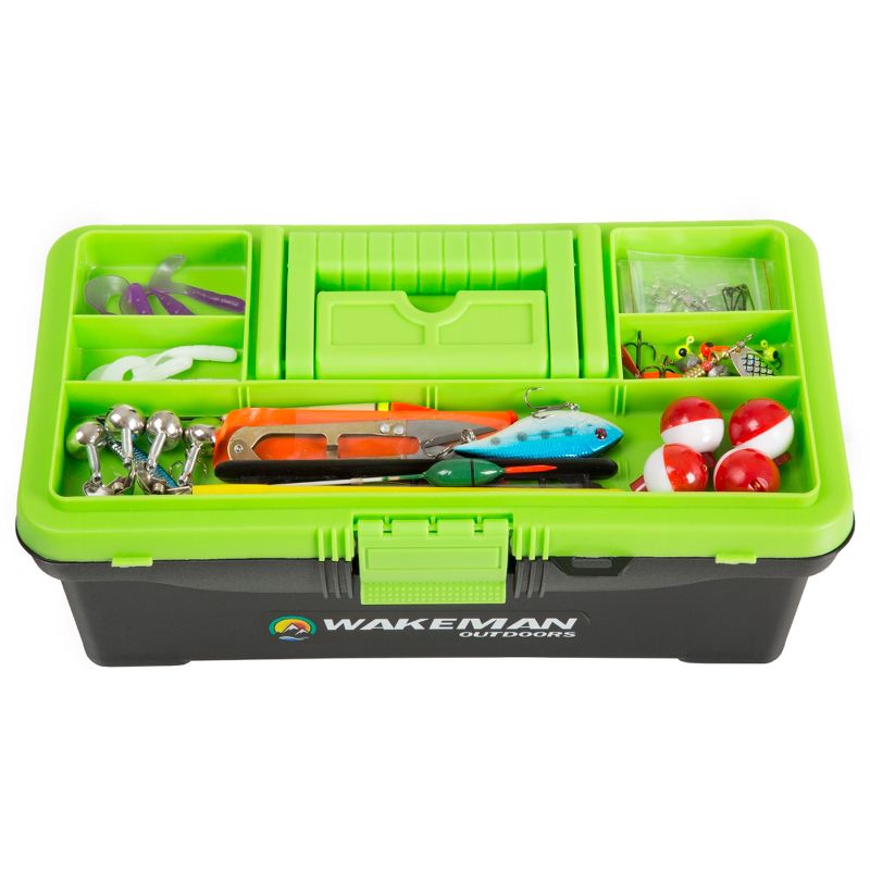 Leisure Sports 55- Piece Fishing Tackle Set and Box - Black and Green, 5 of 6