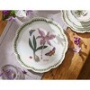Portmeirion Botanic Garden Lotus Blossom Large Round Platter, 13.5 Inch - Meadow Saffron Design with Laurel Leaf Border - Dishwasher Safe Porcelain - 3 of 4