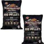 Bear Mountain BBQ Premium All Natural Hardwood Red and White Oak Wood Chip Pellets for Outdoor Gas, Charcoal, and Electric Grills, 20 Pounds (2 Pack)