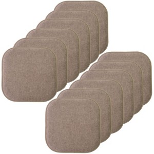 Alexis Memory Foam No Slip Back 16" x 16" Chair Pad Cushion by Sweet Home Collection® - 1 of 4