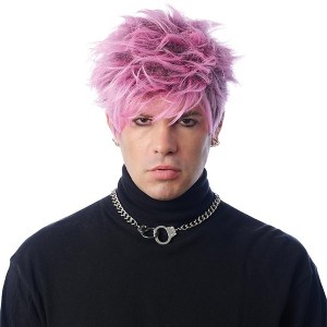 Costume Culture by Franco LLC Rap Rocker Adult Pink Costume Wig - 1 of 4