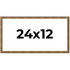 PosterPalooza | Panoramic Textured Gold Picture Frame - UV Acrylic, Foam Board Backing, Hanging Hardware - 3 of 4