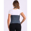 INSPIRE CHIC Women's Denim Halter Neck Button Down Backless Jean Vest - 3 of 4