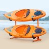 VEVOR Freestanding Kayak Storage Rack, Kayak Stand for 2 Kayak Canoe Paddleboard with Padded Arms and Adjustable Width, 175LBS Max Load - 2 of 4