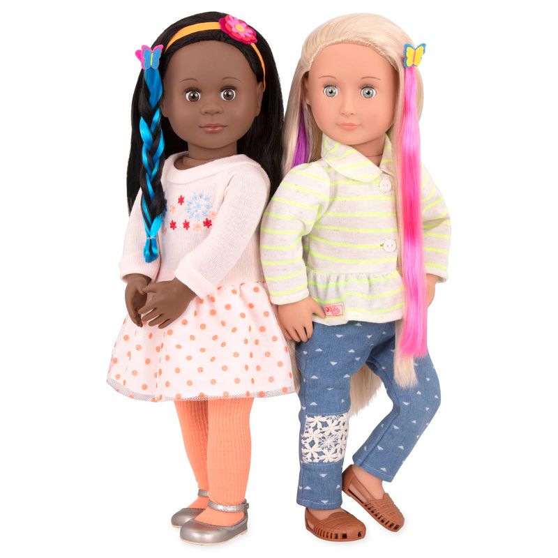 Our Generation Attached at the Clip Hair Play Style Accessory Set for 18&#34; Dolls, 3 of 6