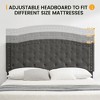 Jojoka Bed Frame, Upholstered Platform Bed with Adjustable Button Tufted Headboard, Nailhead Trim, Wood Slat Support, No Box Spring Needed - 4 of 4