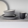 Noritake Colorwave Slate + Graphite 16-Piece Curve Dinnerware Set in Mixed Slate and Graphite, Service for 4 - 4 of 4
