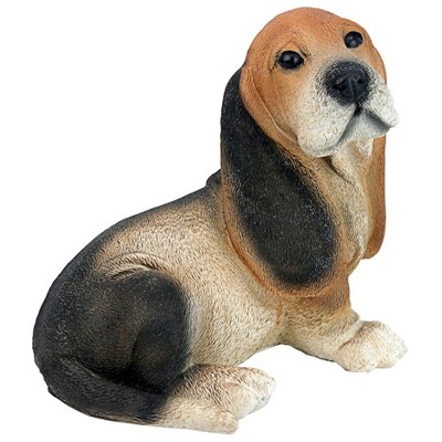 Design Toscano Black & Brown Basset Puppy Dog Statue