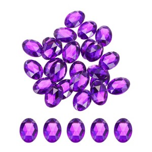Unique Bargains Acrylic Flat Back Diamond Gems Bead for Face Painting DIY Crafts 25 Pcs - 1 of 4
