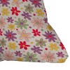 16"x16" Laura Jane Kirton Retro Daisies Dots Square Throw Pillow Orange - Deny Designs - 3 of 4