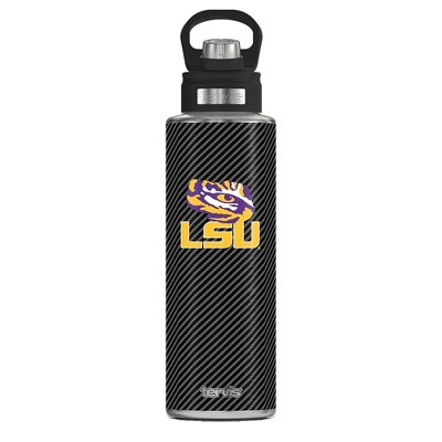 NCAA LSU Tigers Carbon Fiber Wide Mouth Water Bottle - 40oz