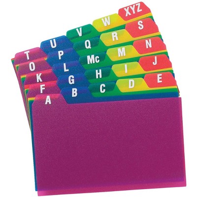 Oxford Index Card Guides, 5 x 8 Inches, Assorted Colors, set of 25