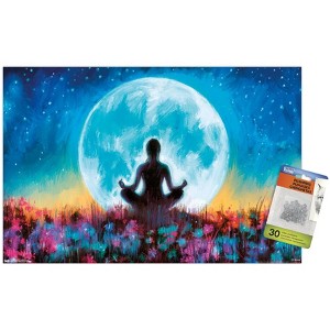 Trends International PD Moreno - Fine Art - Yoga Moon Unframed Wall Poster Prints - 1 of 4