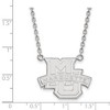 Black Bow Jewelry 10k White Gold Marquette Golden Eagles NCAA Necklace 18 Inch - 2 of 4