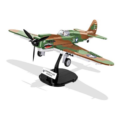 COBI 5706 Historical Collection Curtiss P-40E Warhawk Plane Plastic Model Toy Building Block Kit with 272 Pieces for Children, Multicolor