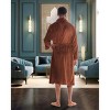 ADR Plush Fleece Men's Robe, Soft Cozy Warm Men's Bathrobe, Bath Robe - 3 of 4
