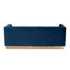 Aveline Velvet Upholstered Finished Sofa - Baxton Studio - 4 of 4