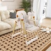ELJGET 2-in-1 High Chair & Rocker, Adjustable Baby Chair with 5-Point Harness, Removable Tray & Silent Wheels for Infants 6M-3Y - 2 of 4