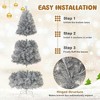 Resenkos 6-Ft Artificial Christmas Tree with Warm White LED Lighting - Silver - 2 of 4