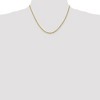 Black Bow Jewelry 2.5mm 10k Yellow Gold Solid Diamond Cut Rope Chain Necklace - 2 of 4