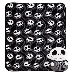 40"x50" Disney The Nightmare Before Christmas Silk Touch Kids' Throw Blanket and HD Hugger - 1 of 4