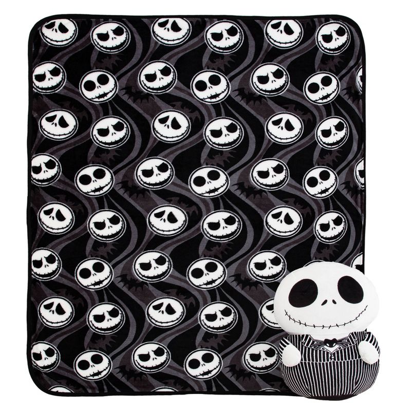 40&#34;x50&#34; Disney The Nightmare Before Christmas Silk Touch Kids&#39; Throw Blanket and HD Hugger, 1 of 7