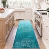 Washable Rug, Modern Abstract Area Rug Medallion Pattern Rugs, Stain Resistant Non-Slip Living Room Bedroom Area Rug - 2 of 4